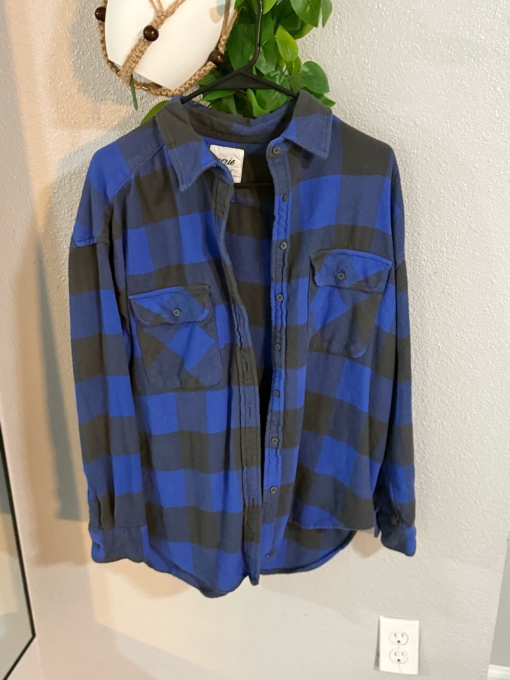Aerie Oversized Plaid Flannel Shirt